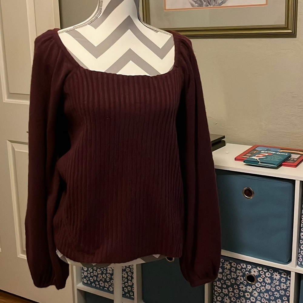 Halogen Maroon Sweater